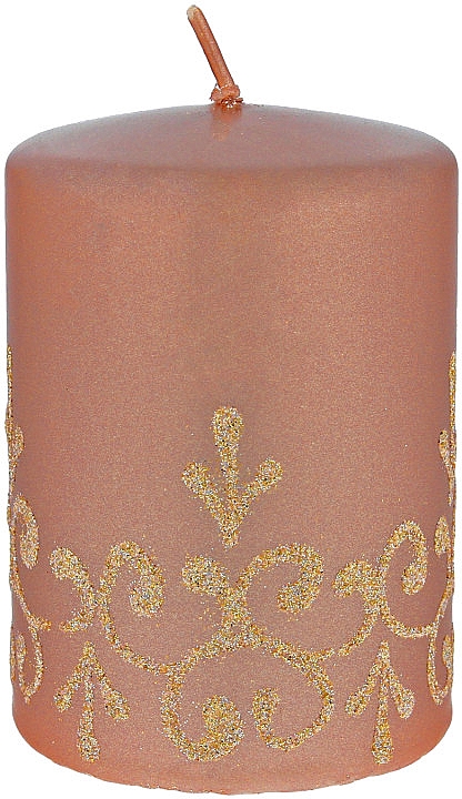 Декоративная свеча "Тиффани", 7x10 см, розовое золото - Artman Tiffany Candle — фото N1