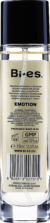 Bi-Es Emotion - Парфумований дезодорант-спрей — фото N6