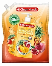 Антибактериальное жидкое мыло для рук "Тропические фрукты" - Clean Hands Antibacterial Hand Soap (refill) — фото N1