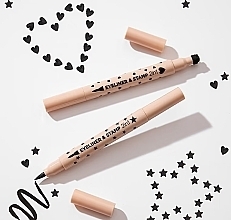 Підводка для очей зі штампом - Eveline Cosmetics Eyeliner & Stamp 2in1 — фото N4