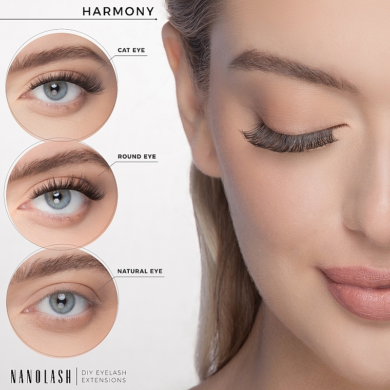 Накладные ресницы - Nanolash Diy Eyelash Extensions Harmony — фото N4