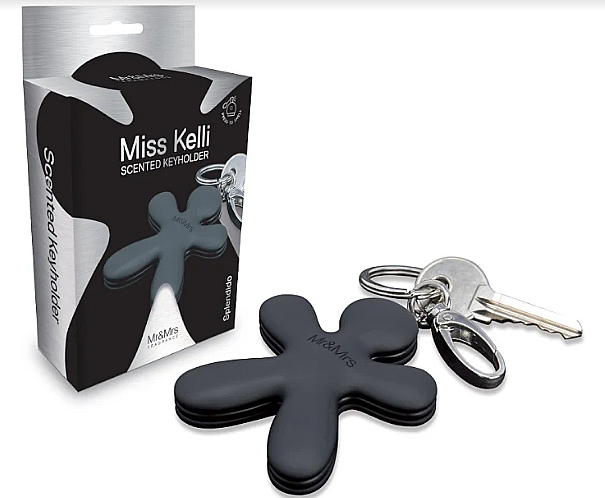 Брелок с ароматом, черный - Mr&Mrs Splendido Scented Keyholder — фото N1