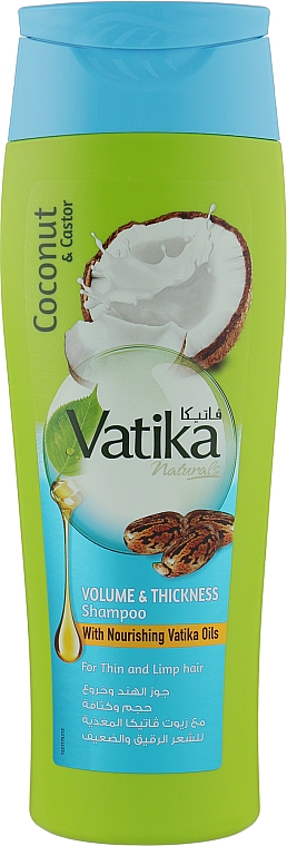 Шампунь для объема волос - Dabur Vatika Tropical Coconut Shampoo — фото N1