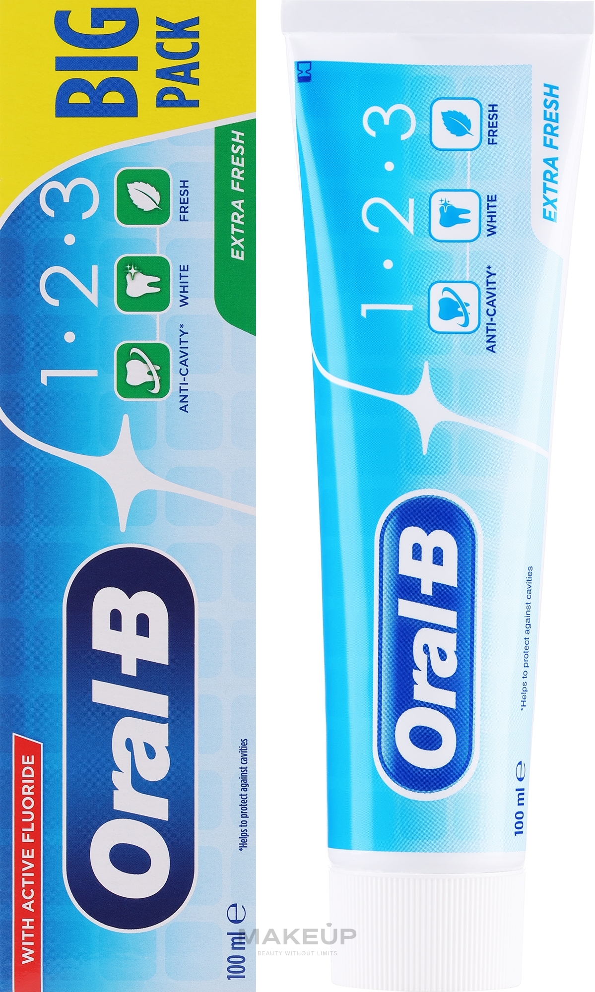 Зубна паста - Oral B 1-2-3 Salt Power White Toothpaste — фото 100ml