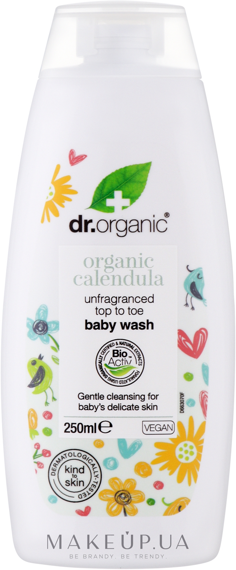 Дитячий гель для душу 2в1 з органічною календулою - Dr. OrganicOrganic Calendula 2-in-1 Baby Wash — фото 250ml