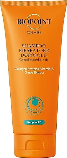 Восстанавливающий шампунь для волос - Biopoint Solaire Aftersun Repairing Shampoo — фото N1