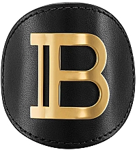 Духи, Парфюмерия, косметика Заколка для волос с металлическим логотипом - Balmain Paris Hair Couture Limited Edition Gold Genuine Leather Hair Clip FW 2020