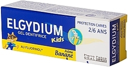 Детская гелевая зубная паста "Банан" - Elgydium Kids 2/6 Gel Toothpaste Banana — фото N2