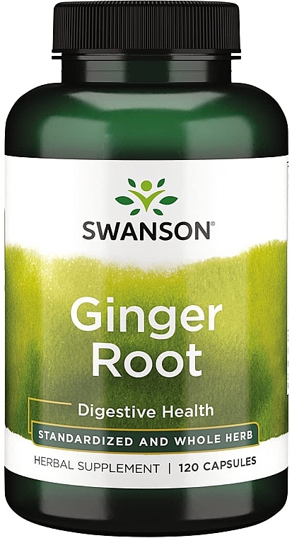 Харчова добавка "Корінь імбиру", 250 мг - Swanson Ginger Root — фото N1