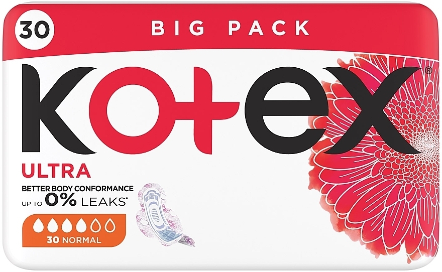 Гігієнічні прокладки, 30 шт. - Kotex Ultra Normal Quadro — фото N2