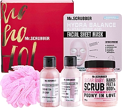 Духи, Парфюмерия, косметика Набор "Pink Christmas", 5 продуктов - Mr.Scrubber Winter Collection Pink Christmas