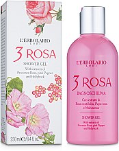 Пена для ванны-гель для душа "3 Розы" - L'Erbolario 3 Rosa Bagnoschiuma  — фото N1