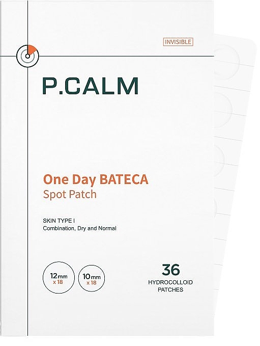 Пластирі від прищів - P.CALM One Day Bateca Spot Patch — фото N2