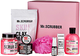 Духи, Парфюмерия, косметика УЦЕНКА Набор - Mr.Scrubber Beauty Box Woman (mask/200g + sh/gel/275ml + b/scr/300g + nail/complex/10ml + lip/scr/35ml + bath sponge) *