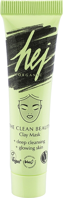 Маска для лица с глиной - Hej Organic The Clean Beauty Clay Mask — фото N1
