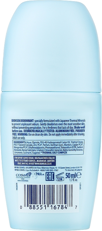 Шариковый дезодорант - Bionsen Mineral Protective Deodorant — фото N2