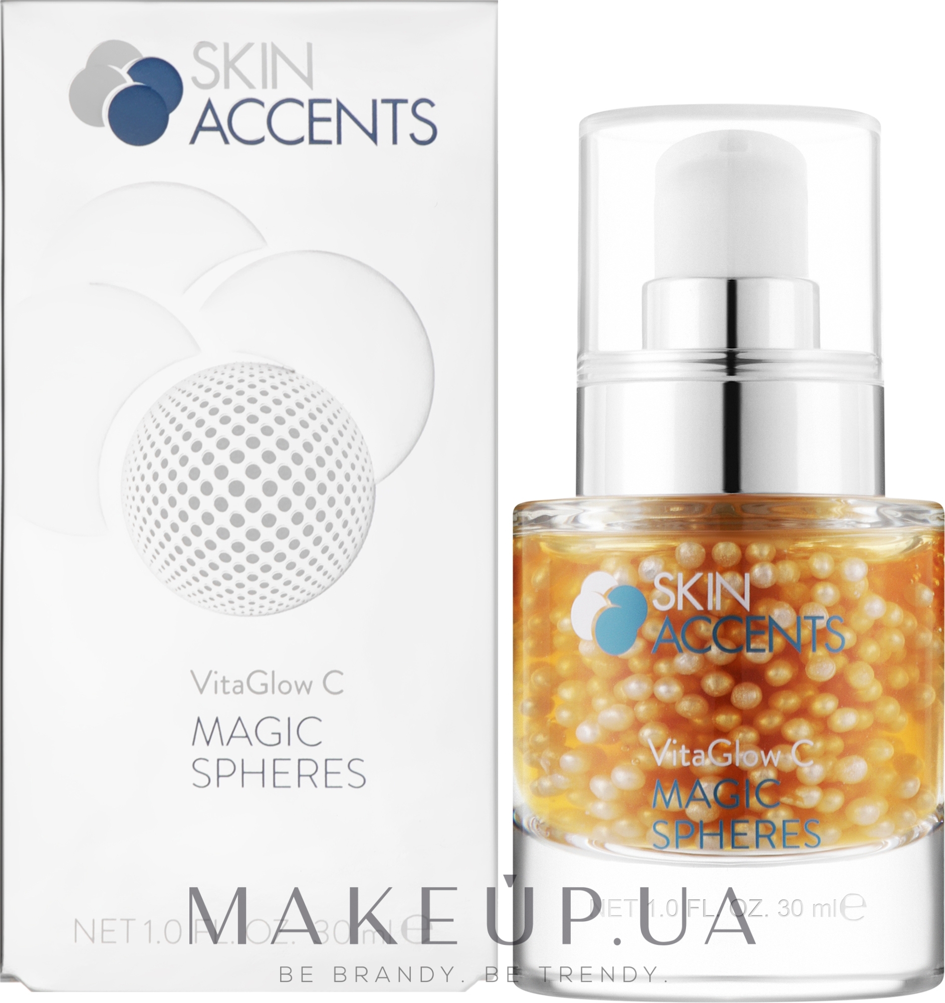 Сироватка з перлинками "Вітамін С" - Inspira:cosmetics Skin Accents VitaGlow C Magic Spheres — фото 30ml