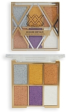 Палетка для макіяжу - XX Revolution Mixxed Metals Water Liner Palette — фото N2