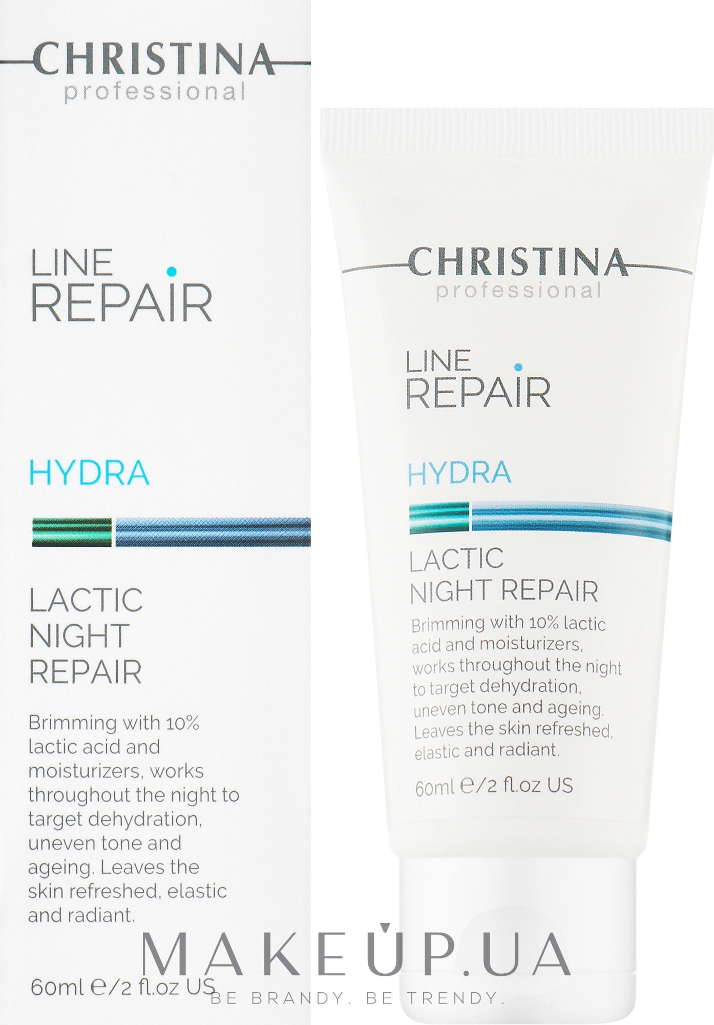 Крем для обличчя "Нічне відновлення" з молочною кислотою - Christina Line Repair Hydra Lactic Night Repair — фото 60ml