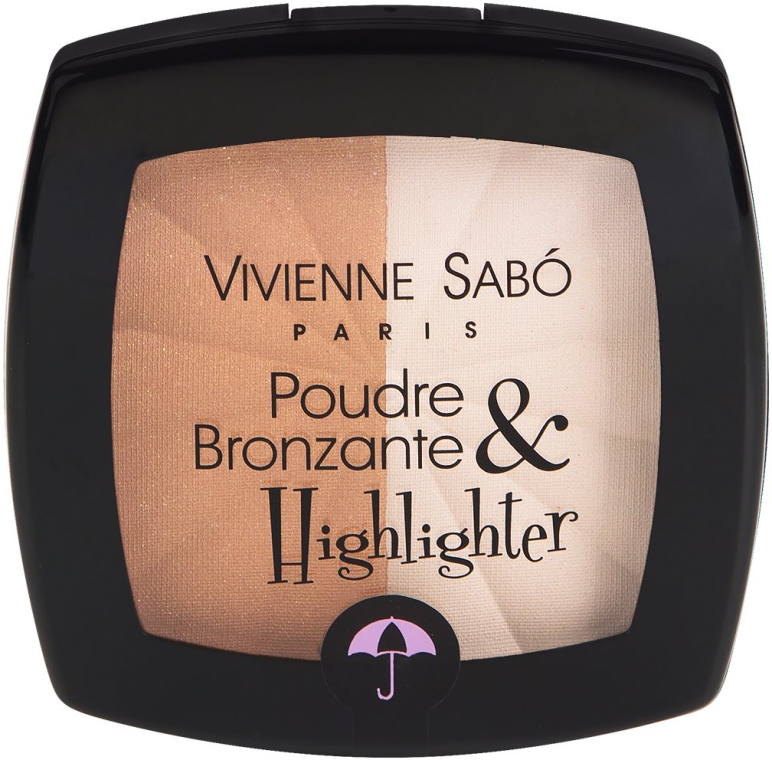 Бронзирующая пудра с хайлайтером - Vivienne Sabo Poudre Bronzante & Highlighter