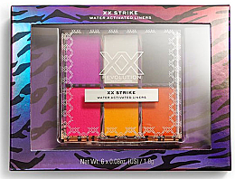 Духи, Парфюмерия, косметика Палетка подводок для глаз, 6 оттенков - XX Revolution Strike Water Activated Liner Palette 