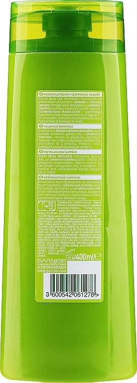 Укрепляющий шампунь для нормальных волос против перхоти - Garnier Fructis Shampoo 2in1 — фото N6