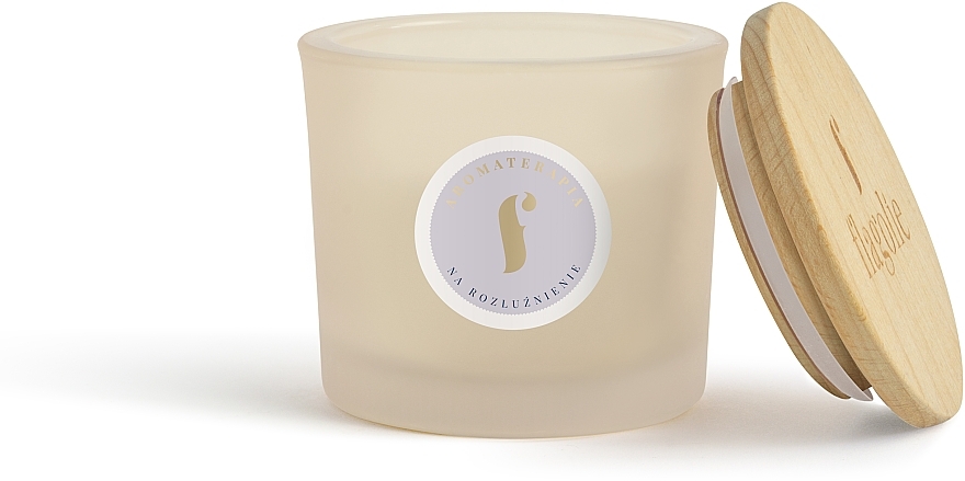 Ароматическая свеча в стакане "Лаванда" - Flagolie Fragranced Candle Lavender Relax — фото N2