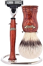 Парфумерія, косметика Набір для гоління - Plisson Bubinga Wooden Shaving Set