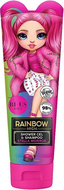 Гель для душа 2в1 - Bi-es Rainbow High Stella Monroe Gel & Shampoo — фото N1