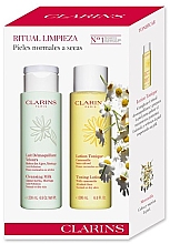 Парфумерія, косметика Набір - Clarins (cl/milk/200ml + f/lot/200ml)