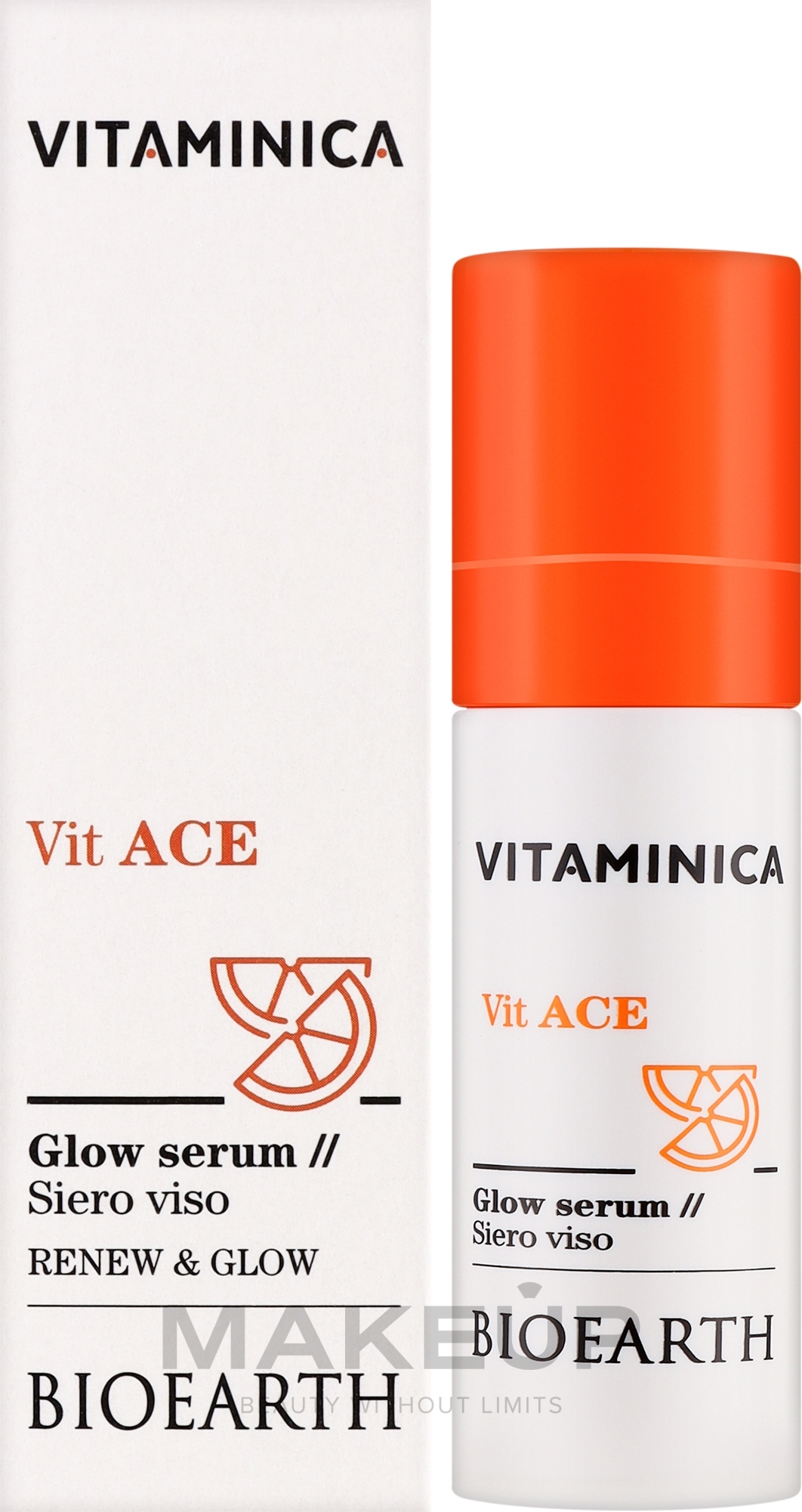 Сироватка для обличчя - Bioearth Vitaminica Vit ACE Glow Serum — фото 30ml