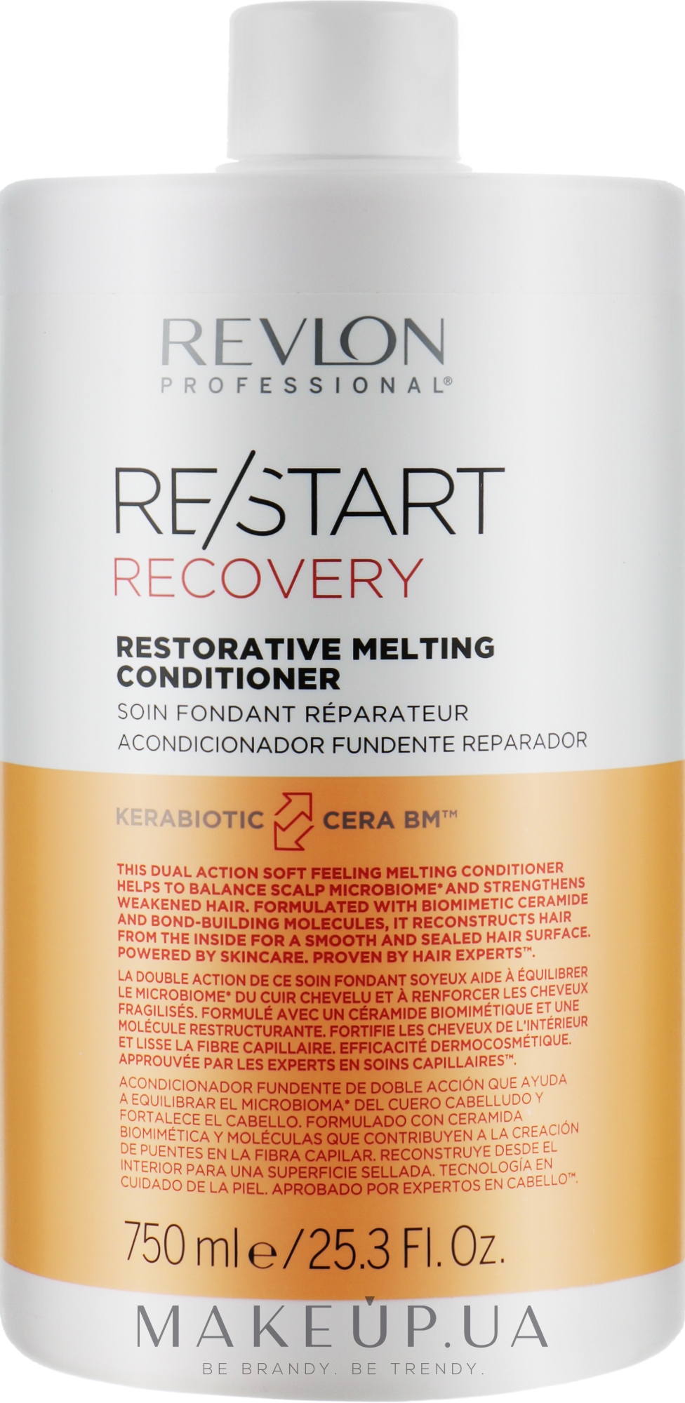 Кондиционер для восстановления волос - Revlon Professional Restart Recovery Restorative Melting Conditioner — фото 750ml