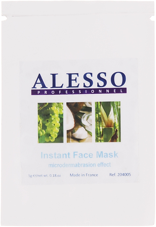 Маска розчинна "Мікродермабразія-пілінг" - Alesso Professionnel Instant Face Mask — фото N2