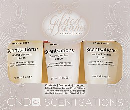 Духи, Парфюмерия, косметика Набор лосьонов для рук и тела - CND Scentsations Gilded Dreams Trio