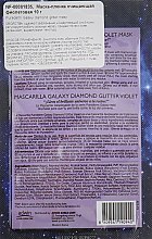 Маска-плівка для обличчя "Фіолетова" - Purederm Galaxy Diamond Glitter Violet Mask — фото N2