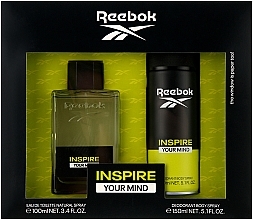 Reebok Inspire Your Mind - Набор (edt/100ml + deo/150ml) — фото N1