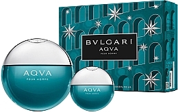 Bvlgari Aqva Pour Homme - Набор (edt/100ml + edt/mini/15ml) — фото N1