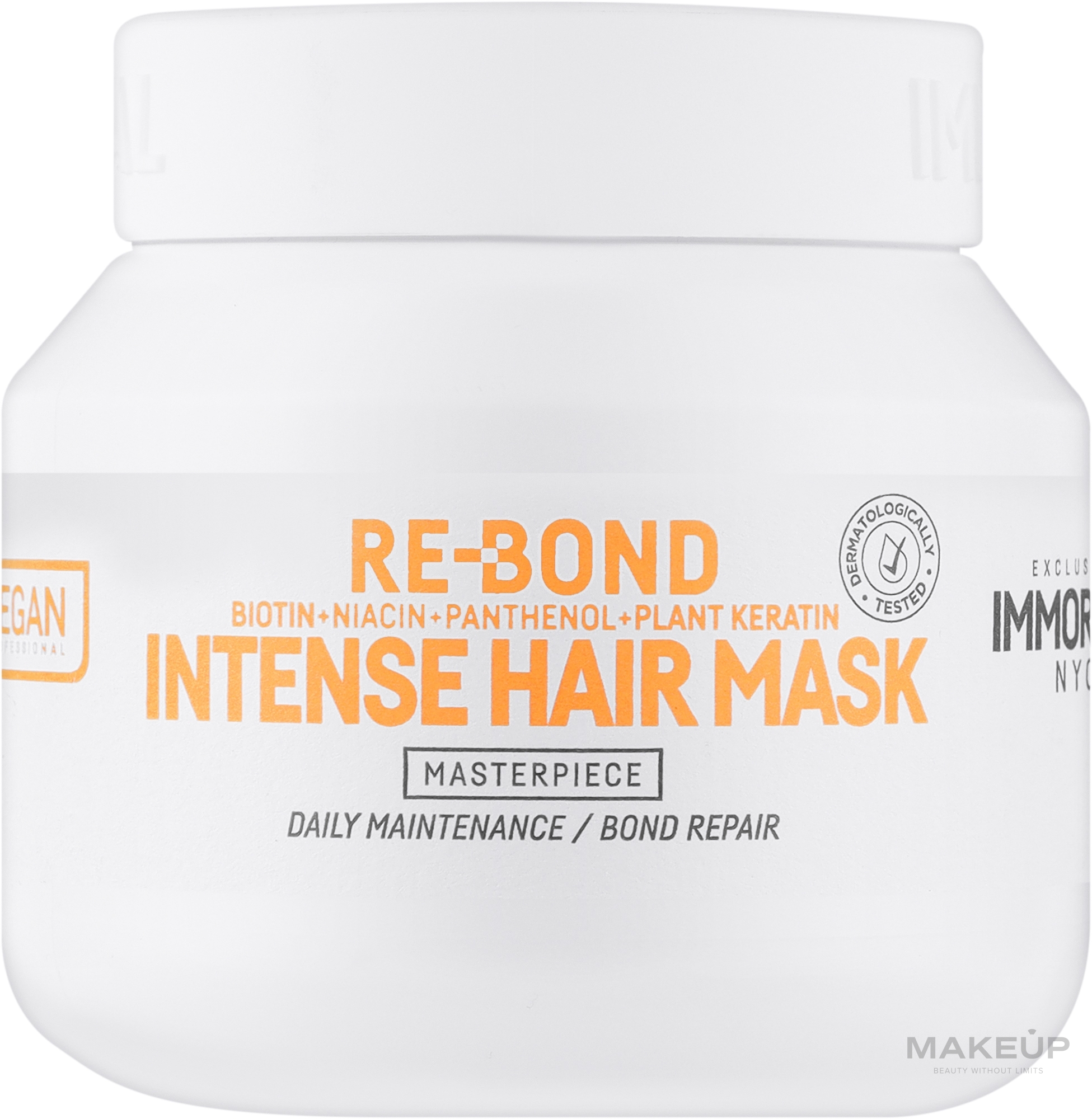 Інтенсивна маска для волосся - Immortal NYC Vegan Re Bond Intense Hair Mask — фото 250ml