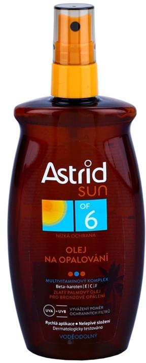 Олія-спрей для засмаги SPF6 - Astrid Sun Suncare Spray Oil SPF6 — фото N1