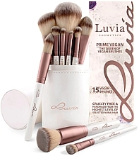 Набор кистей для макияжа, 15 шт. - Luvia Cosmetics Prime Vegan Brush Set — фото N1