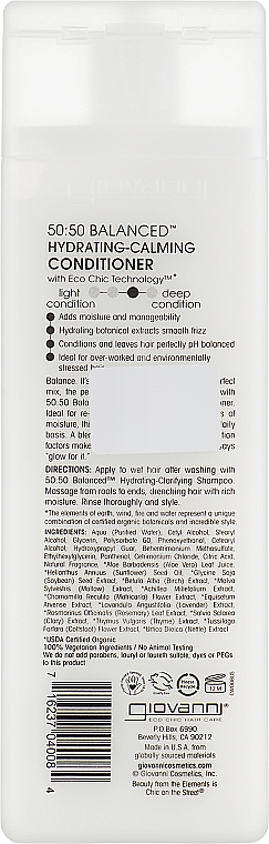 Кондиционер - Giovanni Eco Chic Hair Care Conditioner Balanced Hydrating-Calming — фото N4