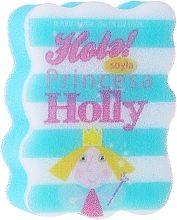 Мочалка банна дитяча "Принцеса Холлі", блакитна - Suavipiel — фото N1