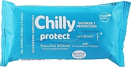 Парфумерія, косметика Серветки для інтимної гігієни "Антибактеріальні" - Chilly Gel Antibacterial Intimate Wipes