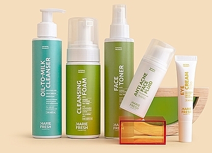Набор «Комплексный уход за молодой проблемной кожей с пенкой», 5 продуктов - Marie Fresh Cosmetics — фото N7
