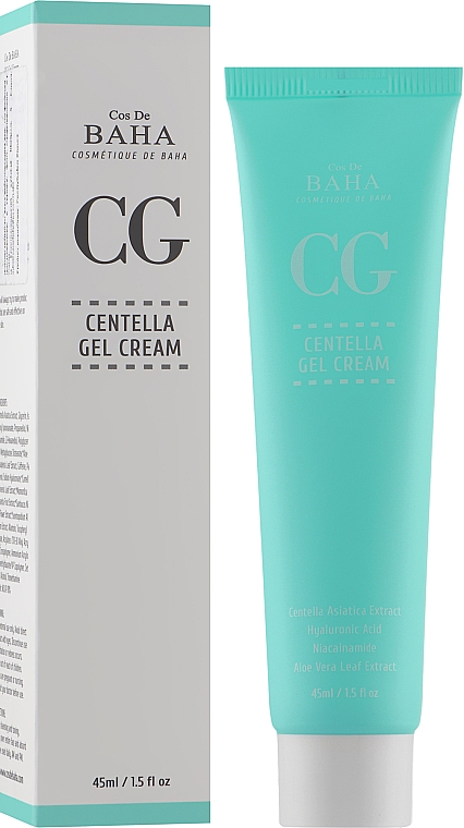 Гель-крем для лица с центеллой - Cos De BAHA Centella Gel Cream — фото N2