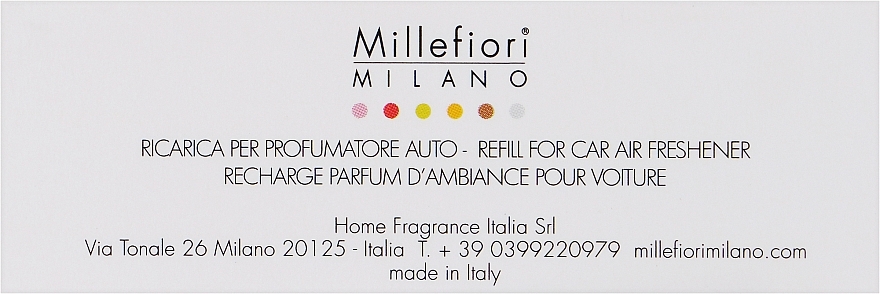 Картридж для аромадифузора в авто "Мягкая кожа" - Millefiori Milano Icon Refill Soft Leather — фото N1