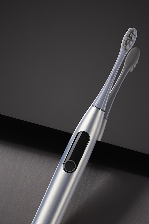 Розумна зубна щітка Oclean X Pro Digital Silver, 2 насадки - Oclean X Pro Digital Electric Toothbrush Glamour Silver — фото N15