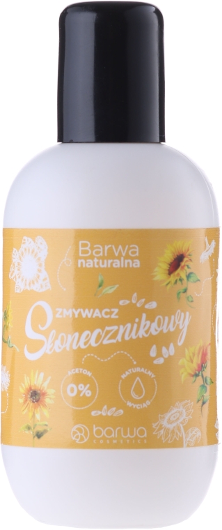 Рідина для зняття лаку, з екстрактом насіння соняха - Barwa Natural Nail Polish Remover