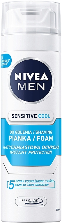 Охлаждающая пена для бритья для чувствительной кожи - NIVEA MEN Shaving Foam