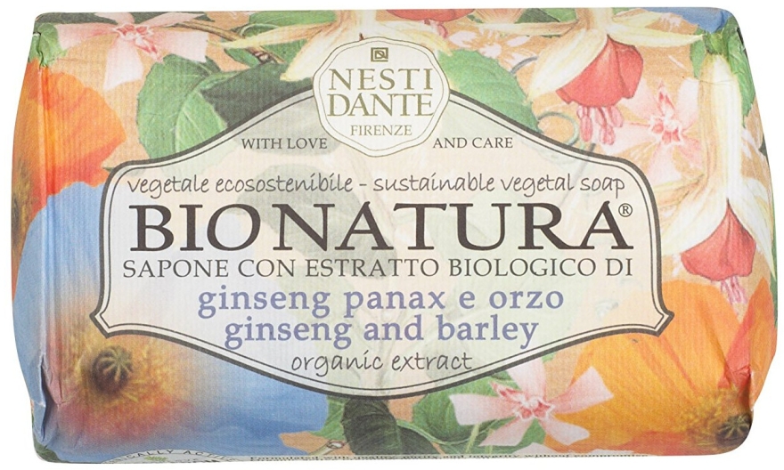 Мыло "Женьшень и ячмень" - Nesti Dante Bionatura Ginseng & Barley Soap — фото N1